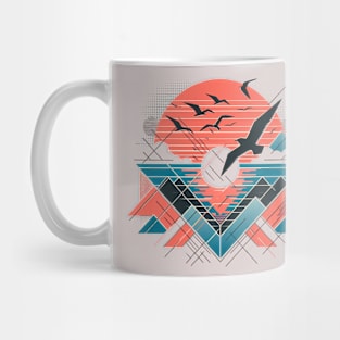 Geometric sunset Mug